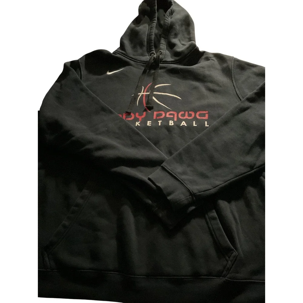 Nike Lady Dawg Basketball Hoodie Black Size XL Pullover Athletic